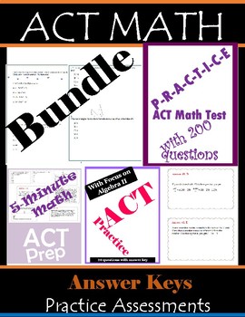 Preview of ACT Math Bundle