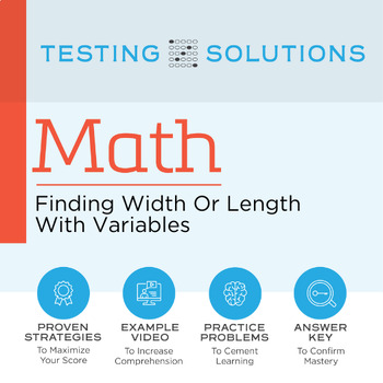 Preview of ACT Math - Finding Width or Length With Variables