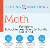 ACT Math - Functions School Access Friendly Set #3