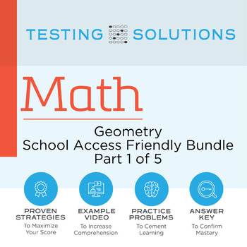 Preview of ACT Math - Geometry School Access Friendly Set #1