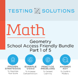 ACT Math - Geometry School Access Friendly Set #1