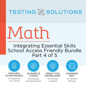 Preview of ACT Math - Integrating Essential Skills School Access Friendly Set #4
