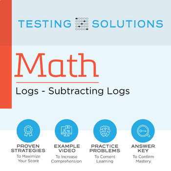 Preview of ACT Math - Logs - Subtracting Logs