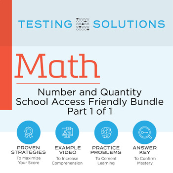 Preview of ACT Math - Number and Quantity School Access Friendly
