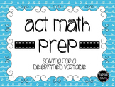 ACT Math Prep: Solving for a Determined Variable