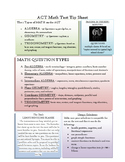 ACT Math Tip Sheet
