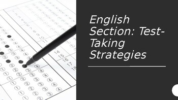 Preview of ACT Prep - English Section Test-Taking Strategies