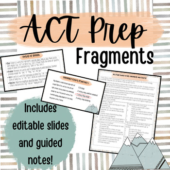 Preview of ACT Prep Fragments