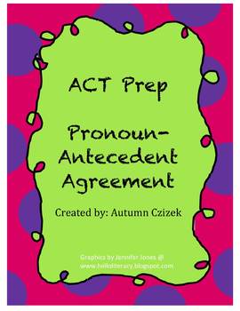 Preview of ACT Prep Pronoun-Antecedent Agreement PowerPoint