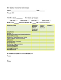 ACT Reading Practice Test Item Analysis Template