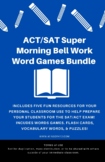 ACT/SAT Super Morning Bell Work Word Games Bundle