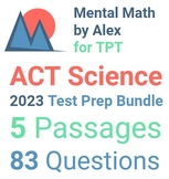 ACT Science Test Prep Bundle 2023 | 83 Questions | Keys/Ex