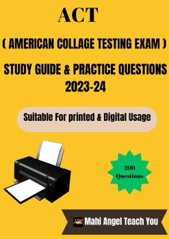 Preview of ACT Study Guide 2023-2024: Comprehensive Exam Study Guide for ACT Exam.