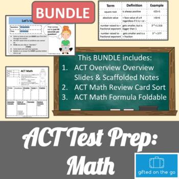 Preview of ACT Test Prep: Math Bundle