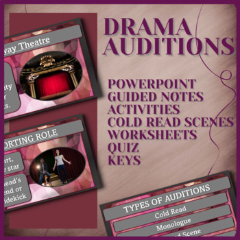 Preview of ACTING AUDITIONS | 3 Day Unit | Theatre & Drama