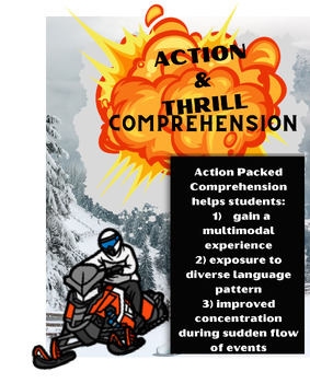 Preview of Reading Comprehension Action and Thrill, 5th, English Language Arts, Printable, 