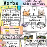 ACTION VERBS Interactive Notebook, Video Lessons, Grammar 