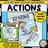 ACTIONS VERBS PRONOUNS Early Childhood Speech Therapy Auti