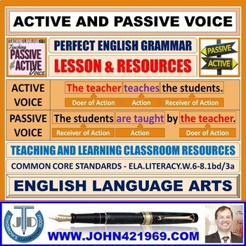 Preview of ACTIVE AND PASSIVE VOICE: UNIT LESSON PLAN