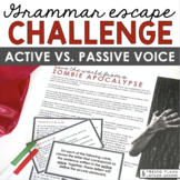 Active and Passive Voice Grammar Activity Escape Room Chal