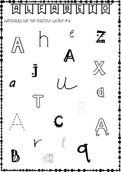 Preview of LETTER A SPANISH ALPHABET