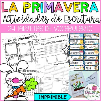 Preview of La primavera | Actividades de Escritura | Spring Writing Activity in Spanish