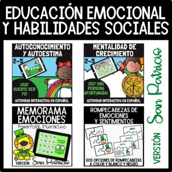 Preview of ACTIVIDADES EDUCACION EMOCIONAL Y HABILIDADES SOCIALES (2-5). St. Patrick´s.