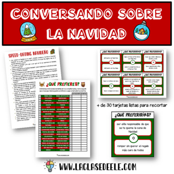 Preview of ACTIVIDADES EXPRESIÓN ORAL/CONVERSACIÓN SOBRE LA NAVIDAD