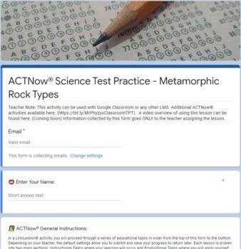 Preview of ACTNow® Science Standardized Test Prep Bundle - Online Blended Distance Remote