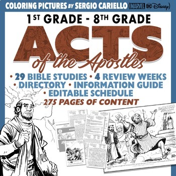 Preview of ACTS of the Apostles (29 Bible Study BUNDLE)