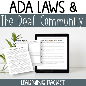 Preview of ADA Laws and the Deaf Community: ASL, Deaf Culture, Deaf Ed.