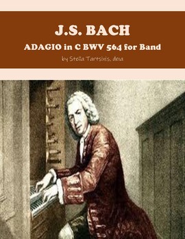 Preview of ADAGIO in C BWV 564 for Band  - Score and Parts