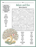 ADAM & EVE Word Search Puzzle Worksheet Activity