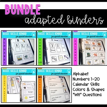 Preview of ADAPTED BINDER BUNDLE
