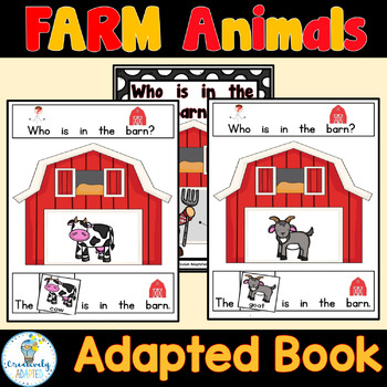 Preview of ADAPTED BOOK-Farm Animals (PreK-2/SPED/ELL)