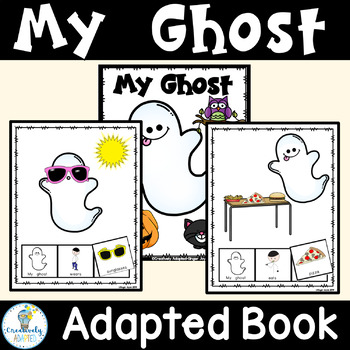 Preview of HALLOWEEN ADAPTED BOOK-Ghosts (PreK-K/Autism/Special Education)