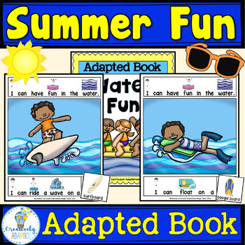 Preview of Summer Adapted Book (PreK-2/SPED/ELL)