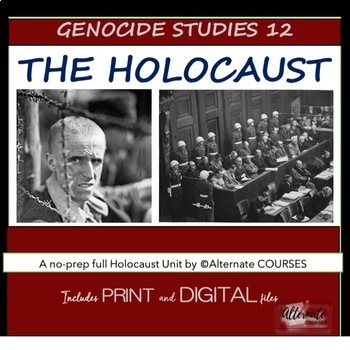 Preview of Genocide Studies 12 Unit 4: The Holocaust BUNDLE (WORD, PDF, & Google Slides)