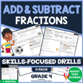 ADD & SUBTRACT FRACTIONS: 5 Skills-Boosting Math Worksheet