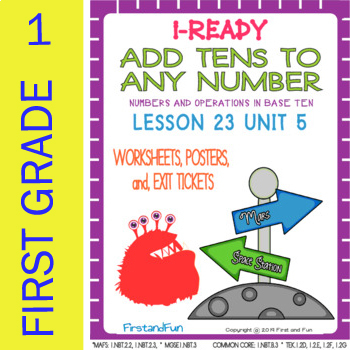 Preview of ADD TENS TO ANY NUMBER UNIT 5 LESSON 23  MAFS COMMON CORE MGSE TEK i READY