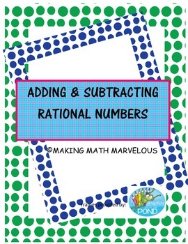 Preview of ADDING AND SUBTRACTING RATIONAL NUMBERS