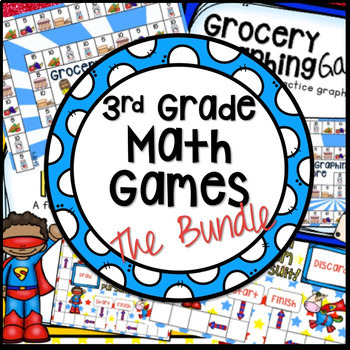 Preview of MATH BOARD GAMES ADDING WITHIN 1000 AND GRAPHING THE BUNDLE