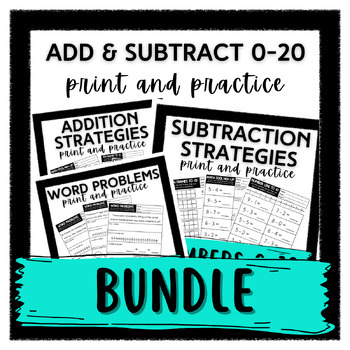 Preview of ADDITION AND SUBTRACTION BUNDLE (0-20)