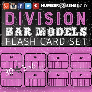 Preview of DIVISION BAR MODEL FLASH CARDS