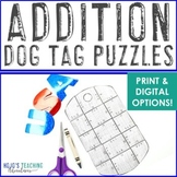 ADDITION Dog Tags | Veterans Day Craft or Memorial Day Mat