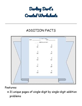 Preview of ADDITION FACTS: Version 3 of 5