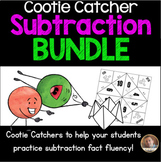 Subtraction Fact Fluency Cootie Catcher/Fortune Teller BUN