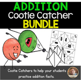 ADDITION Fact Fluency Cootie Catcher/Fortune Teller BUNDLE