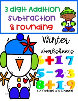 addition and subtraction rounding worksheets