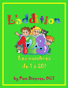Preview of ADDITION UNIT Numbers 1 - 20, Lessons, Worksheets, Activities, Printables